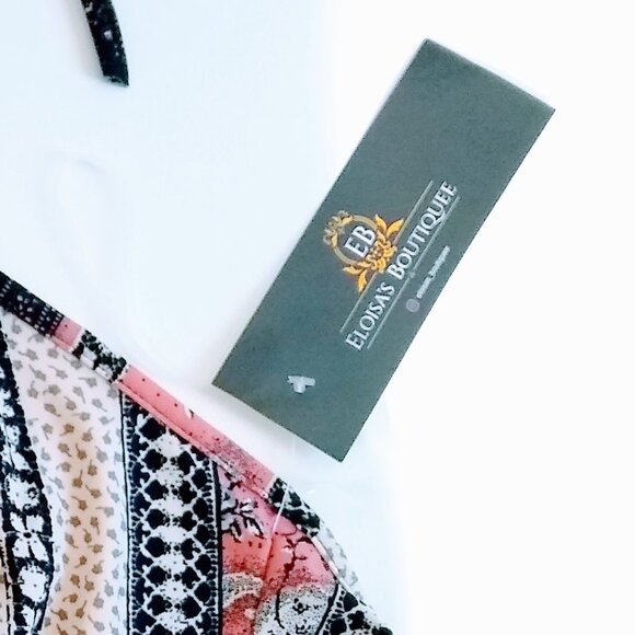 Set of Bohemian Bell bottoms Flare Leggings with matching wrap top Size Large - Picture 14 of 15